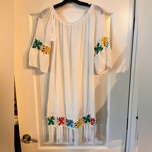 Cupshe off the shoulder swim coverup dress